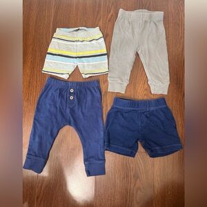 Carter’s | Bundle of Stretchy Baby Shorts & Long Pants | Size 6 Months